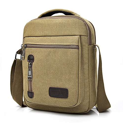 MeCooler Bolsos de Tela Hombre Bandolera de Lona Marca Viaje Casual para Outdoor Sport Colegio Militares