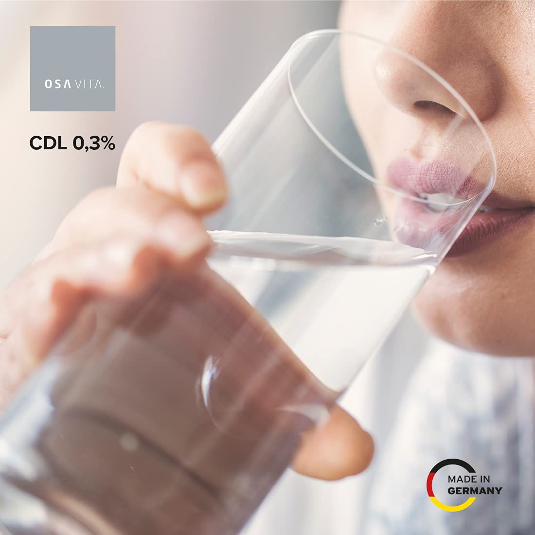 CDL 0,3% di biossido di cloro concentrato da 5 litri – confezione CDS – test di efficacia secondo EN1276 & EN13623 – Made in Germany
