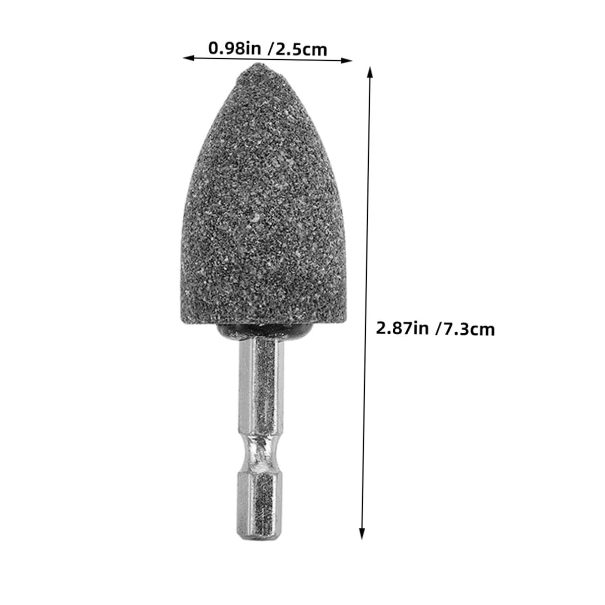 10Pcs 25mm Tapered Cone Grinding Stone Drill Bit Attachment for Metal