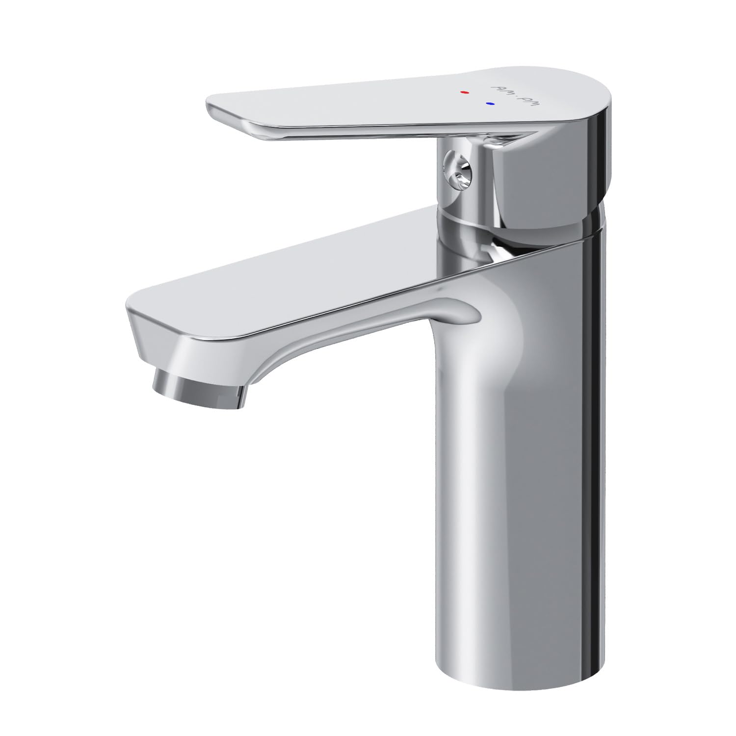 Robinet lavabo AM.PM design chromé haute qualité pour salle de bain