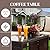KROFEM 4 Piece Rattan Patio Furniture Set, Outside Sectional with 2 Chairs, Sofa, and Coffee Table, UV Resistant Wicker Brown Frame with Beige Washable Overstuffed Cushions