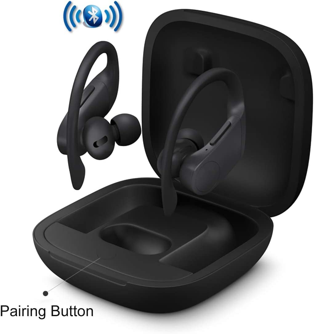 Charging Case Replacement Compatible with Powerbeats Pro with Bluetooth Pairing Sync Button, Earbuds Protective Cover, Support Cable Charging