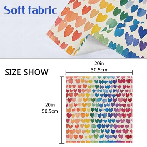 ALAZA servilletas de tela 6 unidades, multicolor, 20x20 pulg miniatura 3