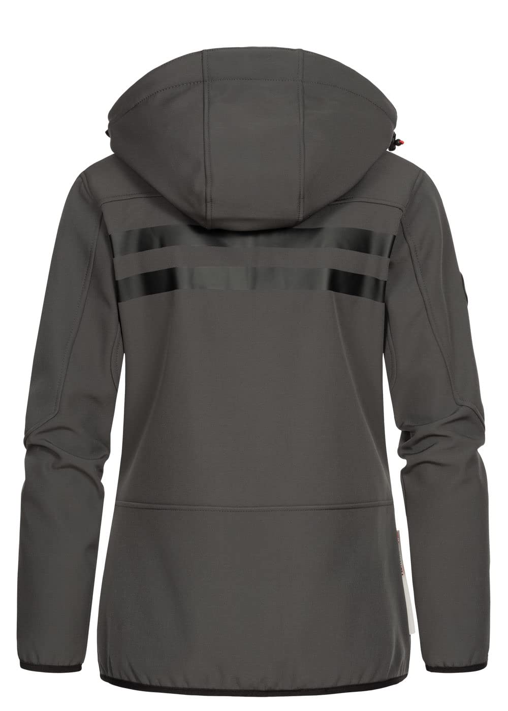 Geographical Norway Reine Lady Distribrands - Veste Softshell Femme Impermeable - Jacket À Capuche Outdoor - Blouson Coupe Vent Resistant Hiver