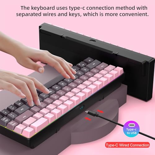 Teclado Mecánico Gamer 68 Keys Conectividad Tipo-C miniatura 5