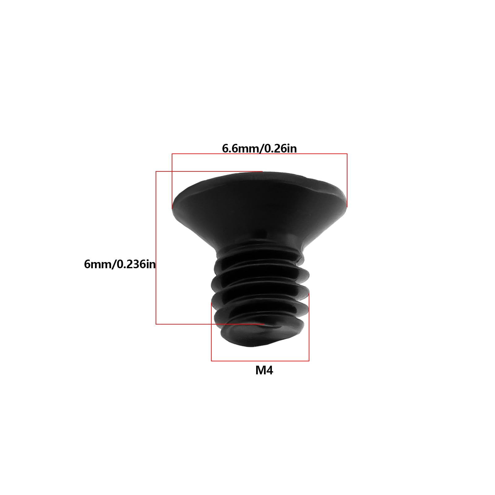 LT Easiyl 10pcs Upgrade M4 x 6mm Flat Head Machine Screw Replacement Part 05-81-0592 Compatible with Milwaukee 2557-20 M12 Fuel 3/8inch Ratchet - Image 4