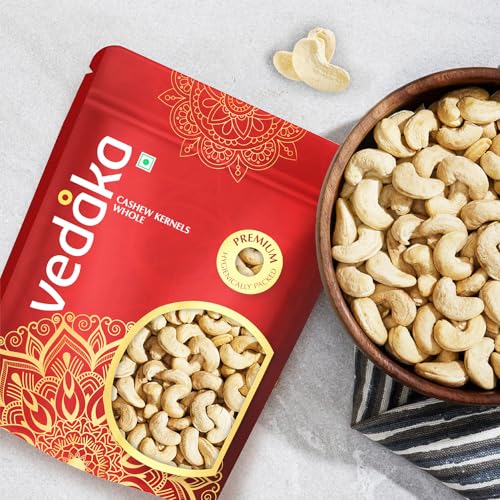 Image of Amazon Brand - Vedaka Premium Cashews (Grade W240) | 500 g | Gluten Free & Plant Based Protein | Premium Kaju Nuts, Dried