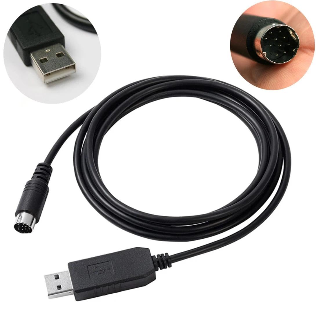 Câble USB vers mini DIN 10 broches pour Yaesu FTM Series, interface PC SCU-20/SCU-56 chipset PL2303GT 1m
