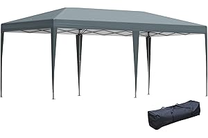 Outsunny 10 x 20 Pop Up Canopy Tent Instant Gazebo for Parties...