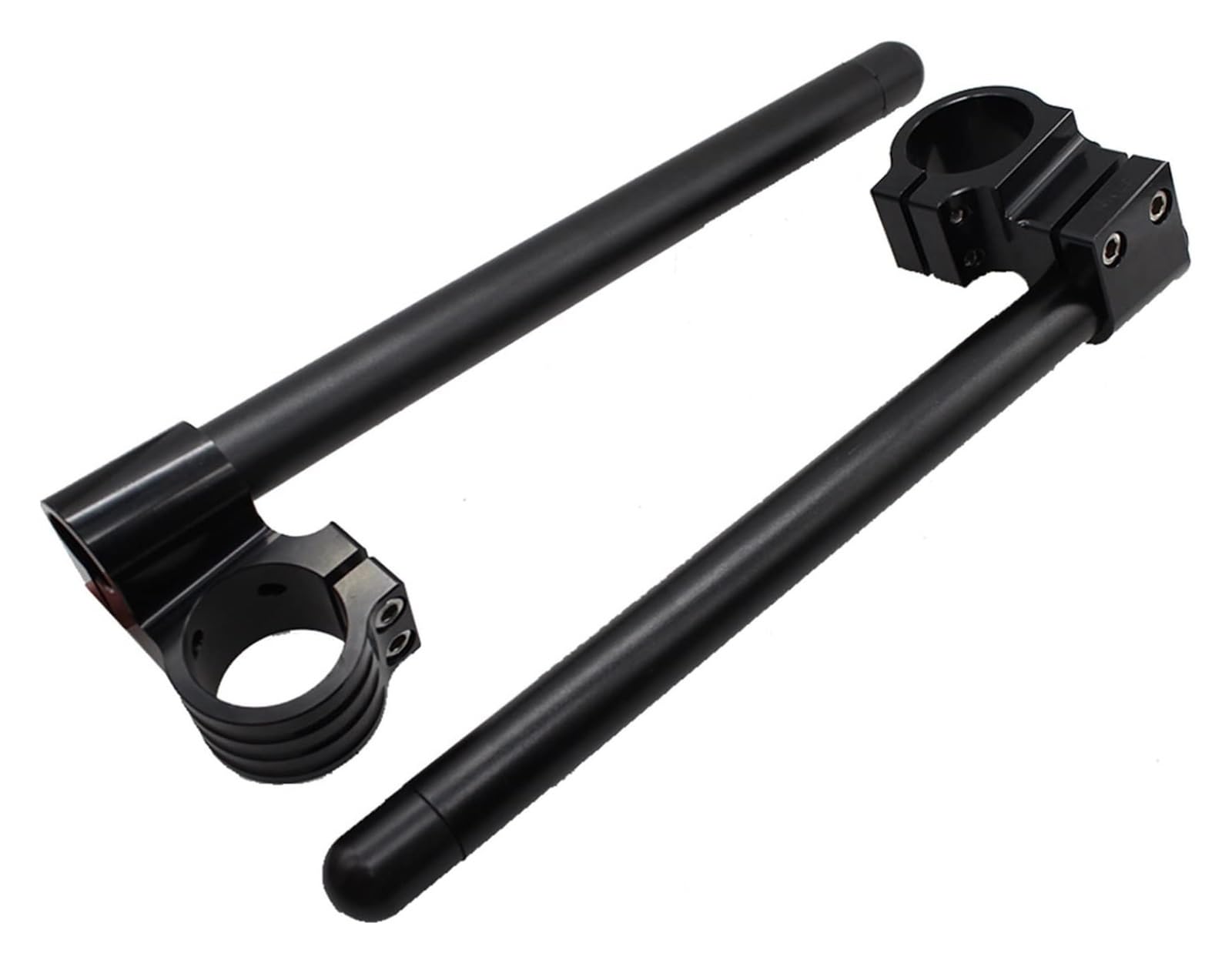 Alzas Manillar Motocicleta Manillar Elevador De Motocicleta Clip-Ons Barras De Manillar De Horquilla Clip Ons Manillar De Motocicleta Universal CNC De Aluminio(Riser Black 37mm)