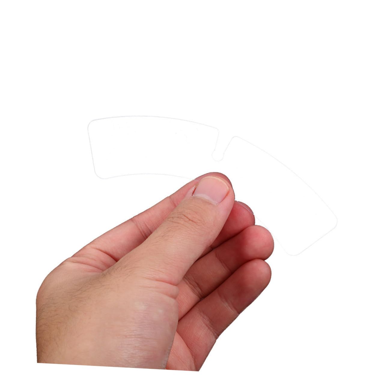 JEWEDECO 100pcs Plastic Collar Stays for Men's Dress Shirts Invisible Shirt Collar Inserts Waterproof Adhesive Backing
