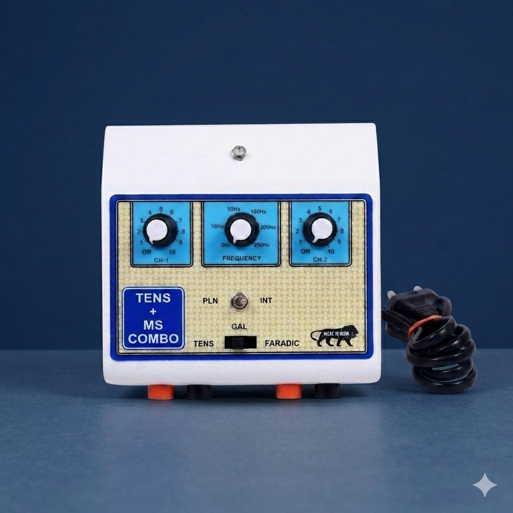Mini Tens EMS MS Combo Machine For Physiotherapy | Mini Transcutaneous Electrical Nerve Stimulation (Tens) & Muscle Stimulator (MS) Combi Machine for Physiotherapy With 2 Years Warrenty-image-40