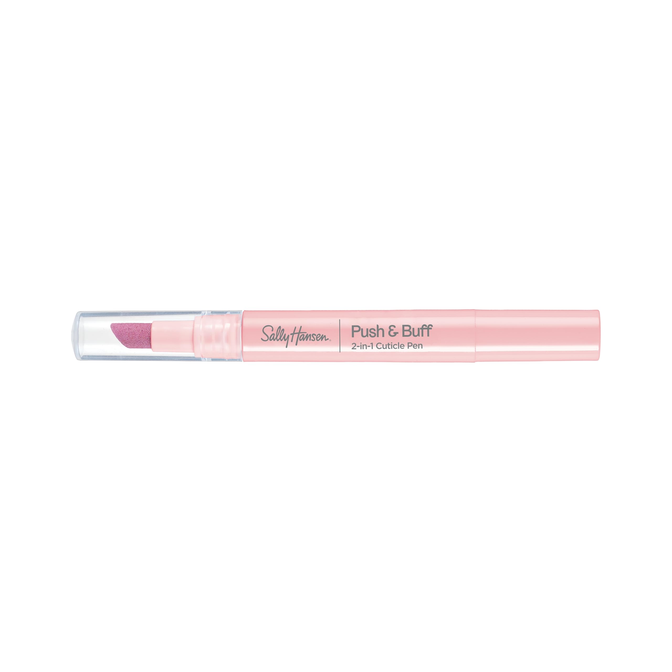 Sally Hansen Push & Buff 2-In-1 Pen​, Rimuovi-cuticole, Penna per cuticole, Preparazione per manicure