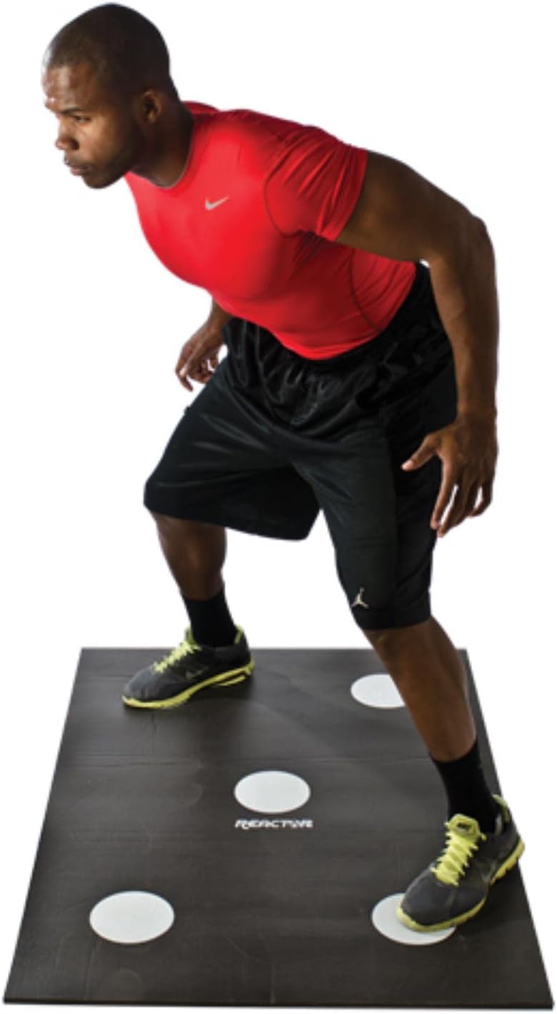 Power Systems Dot Drill Floor Mat for Foot Speed Training, 48.5 x 36 x 1/2 Inches, Black and White (30700)