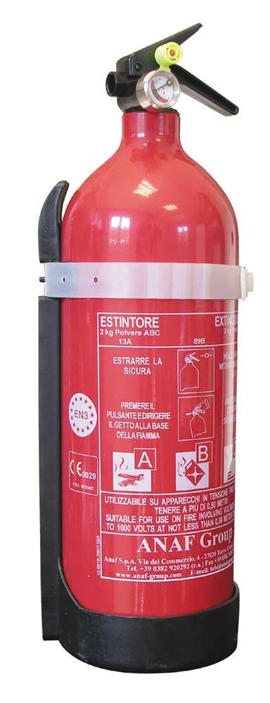 Extincteur à poudre ABC avec manomètre – Anaf