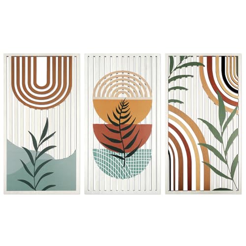 YIYA Bohemia Decoracion Pared Decoración de Paredes de Madera Moderno Minimalista pared Decoración Bohemia para Sala de Estar o Dormitorio (Marrón)