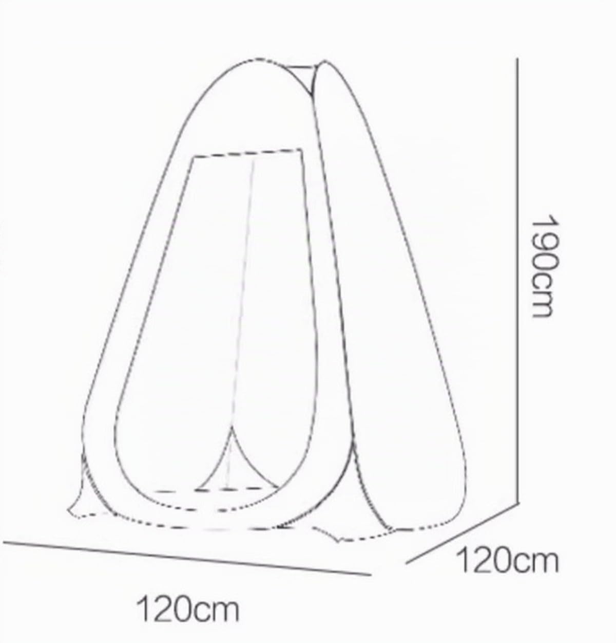 Tente de Douche Pop Up Instantanée Portable Cabine de Douche Privée Abri Solaire Tentes Toilette pour Camping Plage Pêche (Baum-Camouflage)