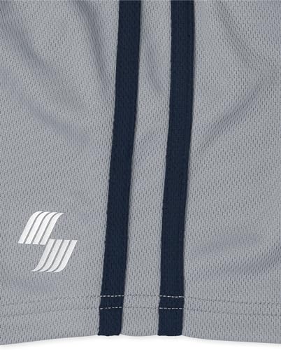 The Children's Place Baby Boys' and Toddler Athletic Pull On Shorts, Navy/Gray 2-Pack, 4T - image 5