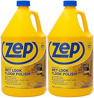 Zep Wet-Look Floor Polish - 1 Gallon (Pack of 2) ZUWLFF1282 - Long Lasting Shine