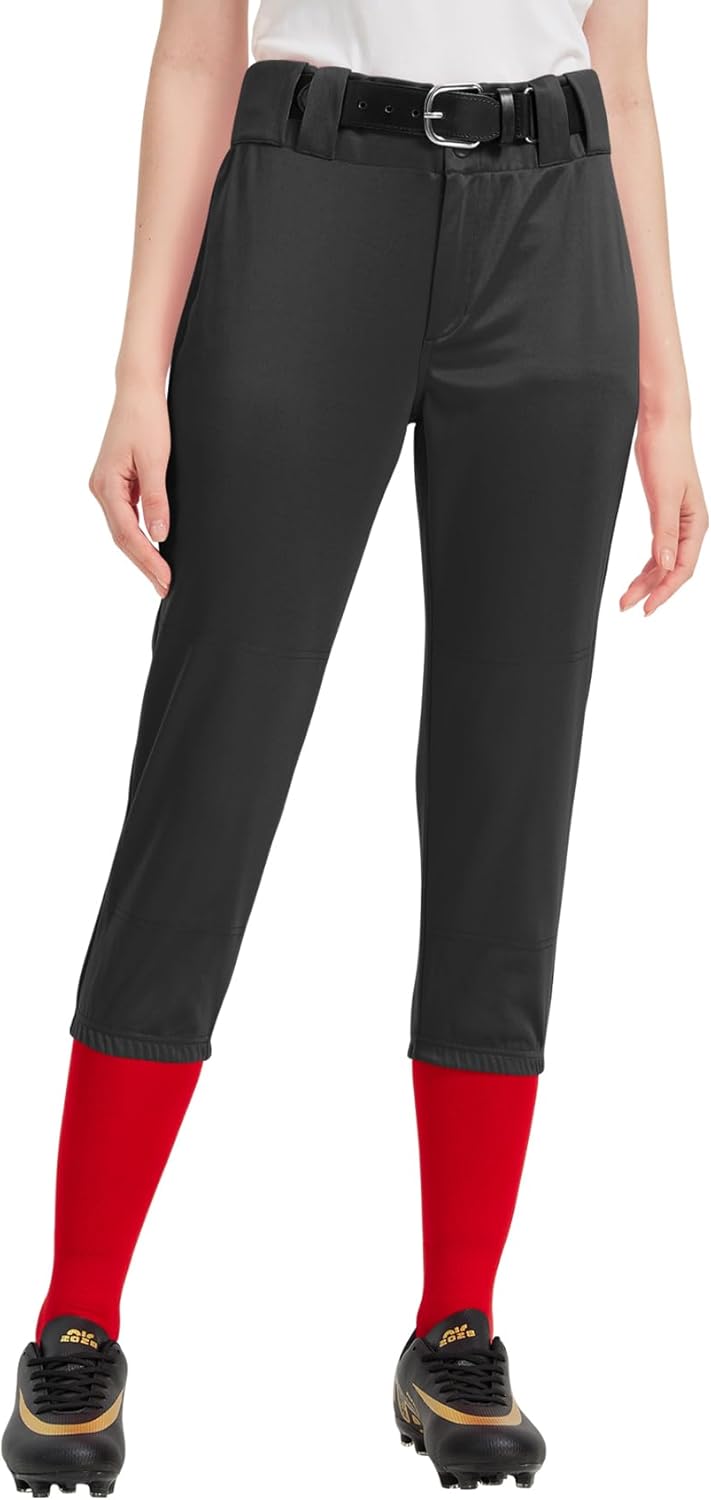 QBK Women's Softball Pants - Lightweight Quick Dry Polyester Knicker for Baseball & Fastpitch
