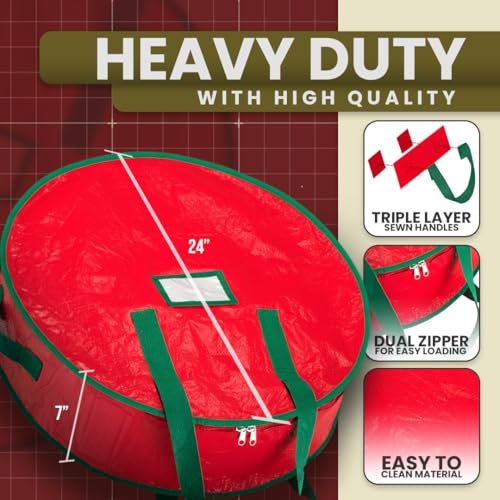 image for Handy Laundry Wreath Storage Bag 24