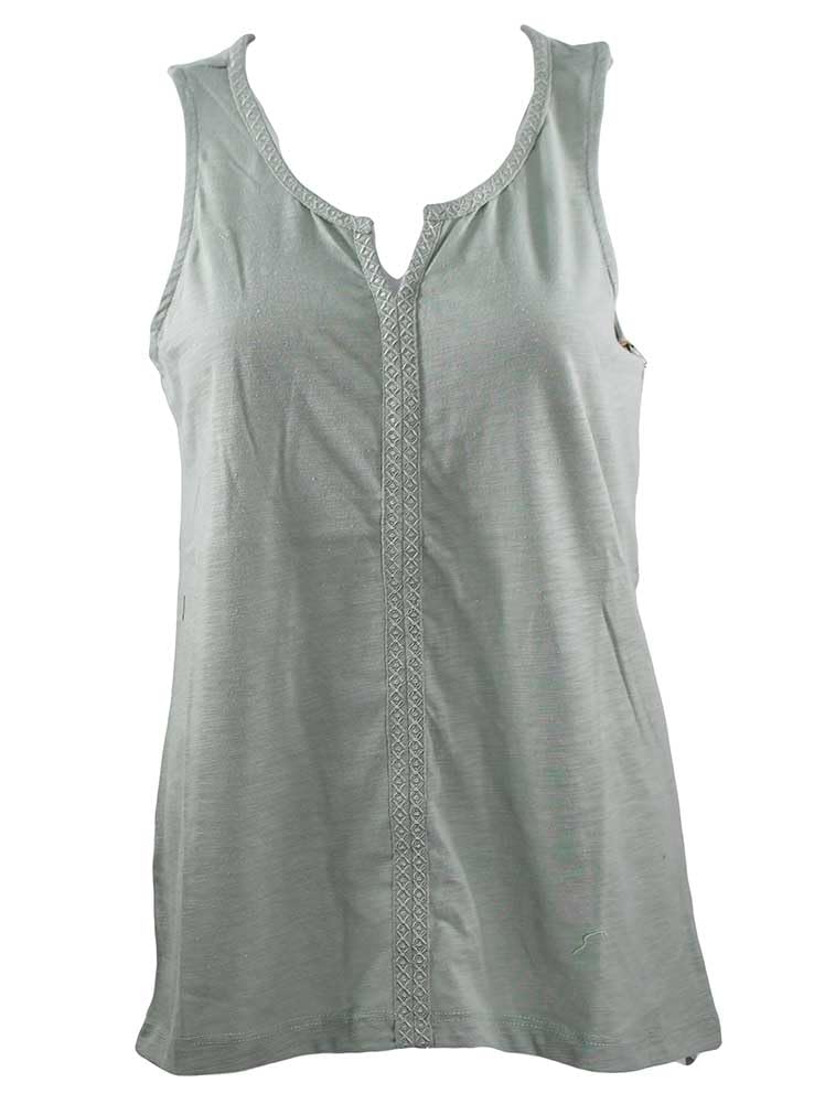 Stillwater Supply Co. Slub Tank with Embroidery Sage Large