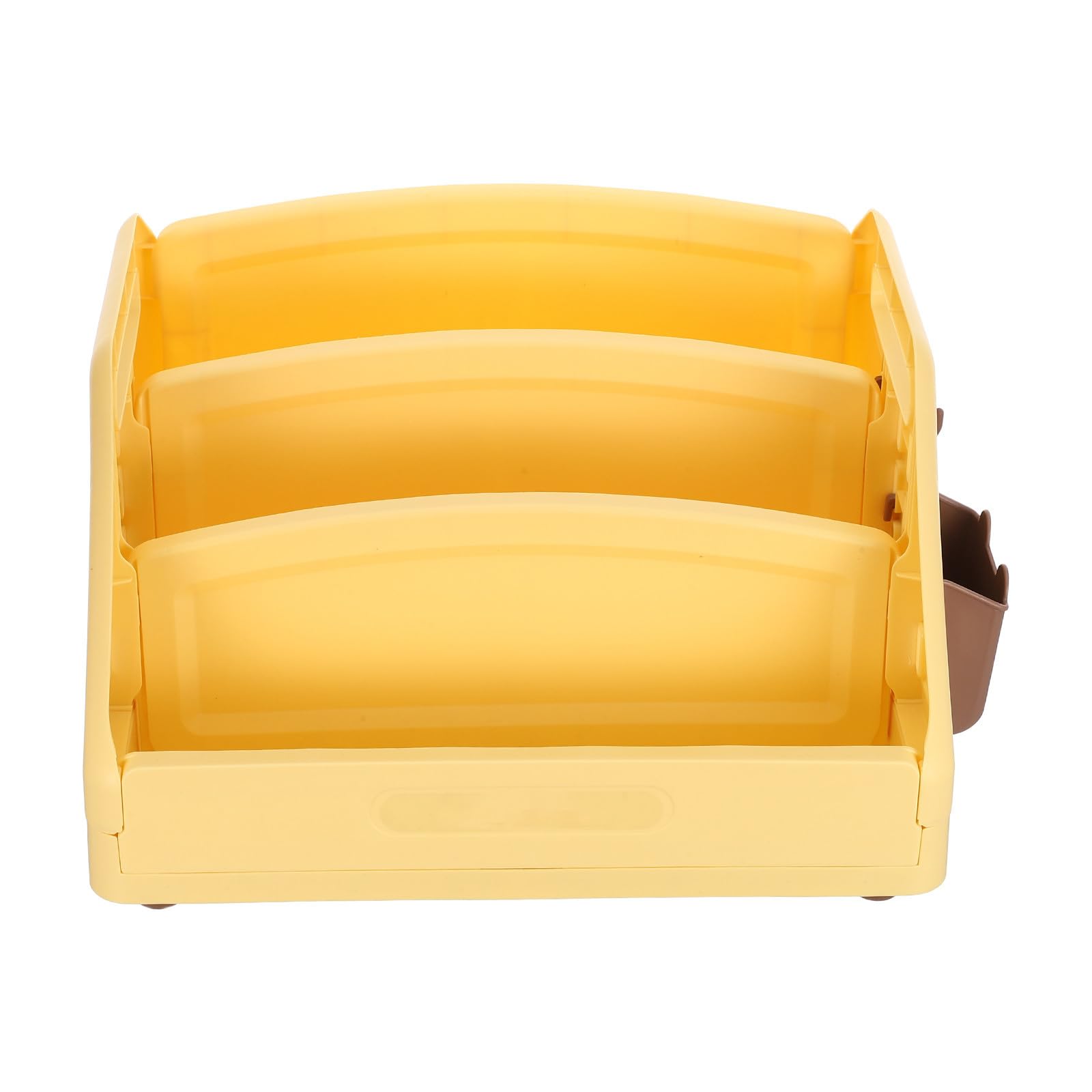 TOPBATHY Libreria per Tre Livelli Mini da Scrivania Gialla