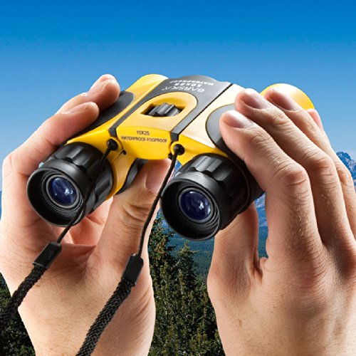 Barska 10X25 Compact Waterproof Binocular (Yellow) #TOP4