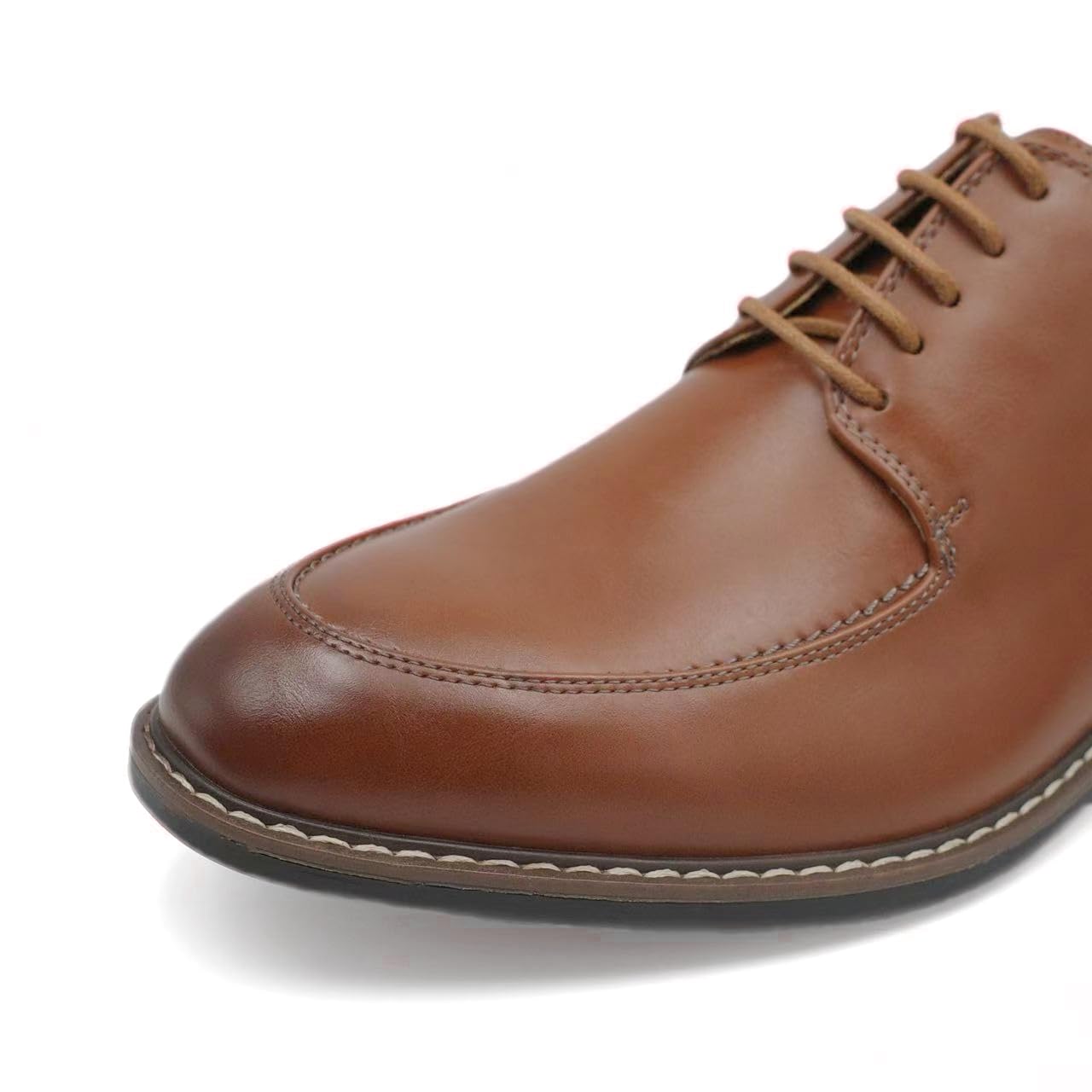 Finishing & Sewing Zapatos de vestir Oxford con cordones para hombre
