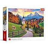 Trefl – Bayerische Alpen im Herbst – 2000 Teile – DIY-Puzzle, kreative Unterhaltung, Klassische Puzzles für Erwachsene und Kinder ab 14 Jahren