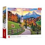 Trefl - Bawarskie Alpy Jesienią - 2000 Elementów - Układanka DIY, Kreatywna Rozrywka, Klasyczne Puzzle dla Dorosłych i Dzieci od 14 lat