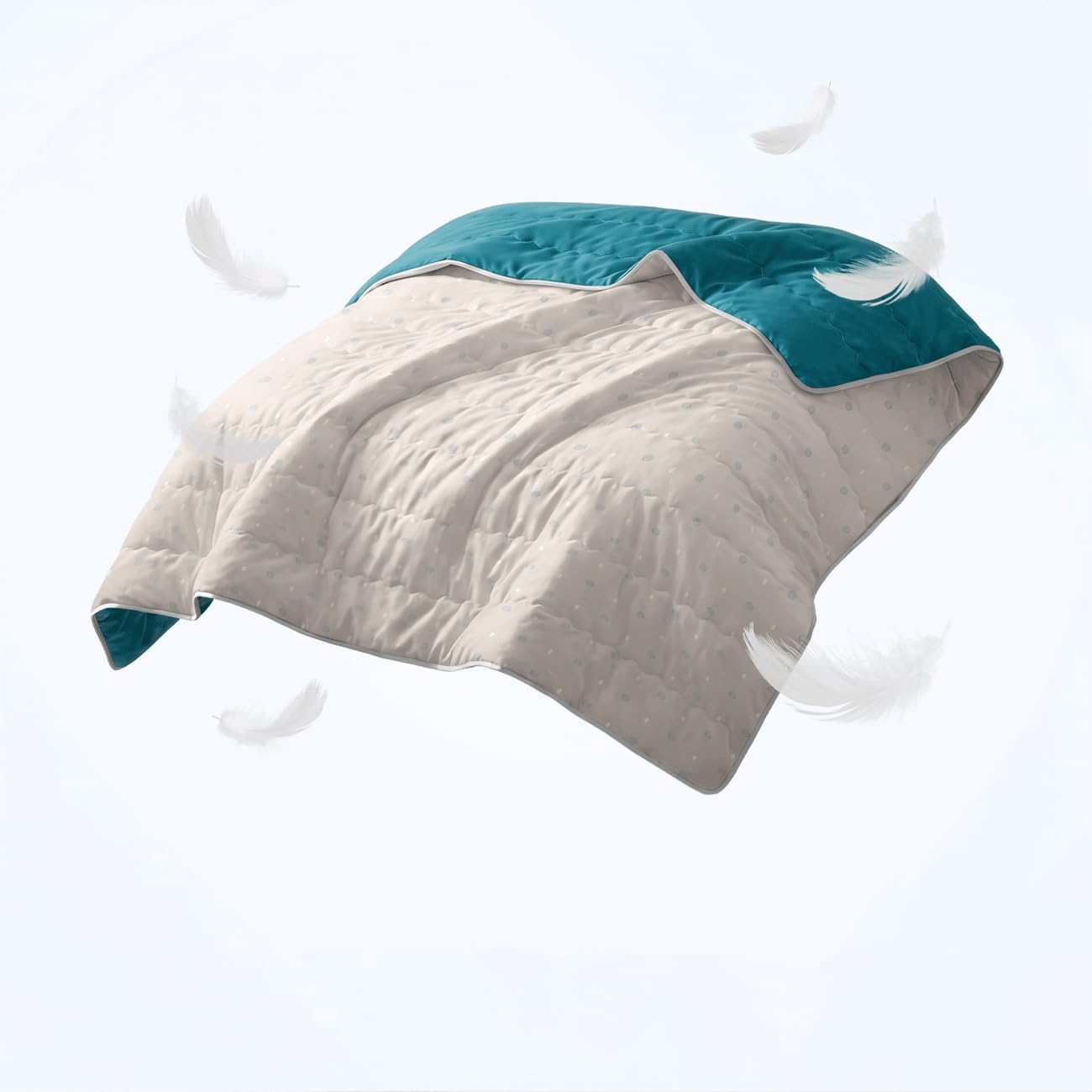 Odot Piumino in Satin Senza Copripiumino 4.5 Tog (Pietra di cane 7,229x229cm)