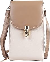 Mobile Phone Bag Women Hanging Shoulder Bag Small Women PU Leather with 3 Layers and 6 Cards Original Gift for Women