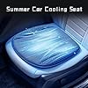 Cooling Seat Cover for Car Summer,USB Cooling Car Seat Cushion,Ventilated Car Seat Cooling Pad Breathable Driver Seat Cooler,Driving Cooling Car Seat Cushion with 5/8 Fans for Car Chair (white 5)