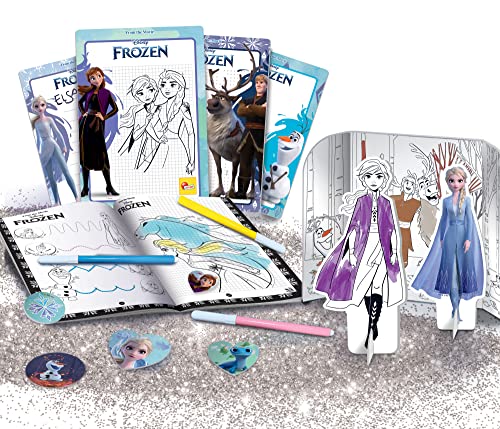 Liscianigiochi Frozen Coloring E Drawing School, Zainetto, Lavagnette, Manuale, Pennarelli, Multicolore, 92925 - 2