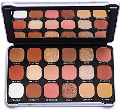 Makeup Revolution Forever Flawless Decadent, Eyeshadow Palette, Create Long-Lasting Eye Makeup Looks, Vegan & Cruelty-Free, 20g