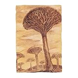 738 Playa Accesorios 40X80Cm, Exóticos Raros Árboles Baobab Árabe Atardecer Desierto Arena Beach Towel Súper Suave Toallas De Playa Ligera Portátil Towels para Viajes, Baño, Yoga