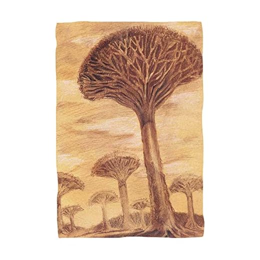 738 Playa Accesorios 40X80Cm, Exóticos Raros Árboles Baobab Árabe Atardecer Desierto Arena Beach Towel Súper Suave Toallas De Playa Ligera Portátil Towels para Viajes, Baño, Yoga