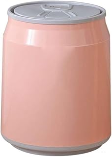 Trash Can Creative Push Trash Can Car Home Bathroom with Lid Coke Can Can Cans Sealed Trash Can Waste Paper Basket Recycling Bin Suitable for Home Mall Office (Color : Pink, Size : 13L)
