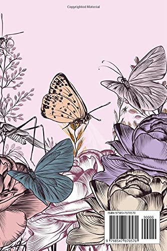 Music Notebook: Butterflies Music Notebook, Music Writing Notebook | Blank Sheet Music Notebook, 120