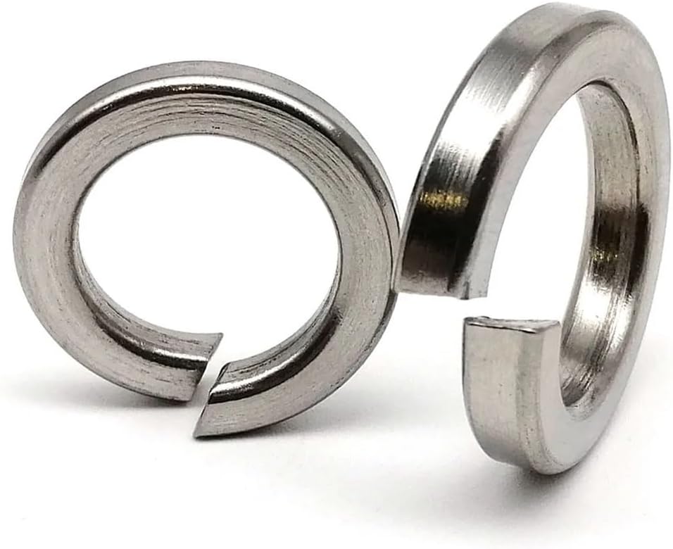 CREAP 2/10/50pc M1.6 M2 M2.5 M3 M4 M5 M6 M8 M10 M12 M14 M16 M20 M24 GB93 A4 316 Stainless Steel Split Spring Lock Washer Elastic Gasket(2pcs M22)