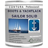 Bootslack Yachtlack Seidenmatt Contura Holzlack Thekenlack Klarlack Außen Holzschutz (2,5 Liter)