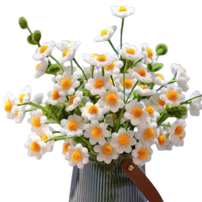 Kit Fai Da Te Fiori Di Margherita - 300 Scovolini Ciniglia Per Creazioni Creative - Foto 4