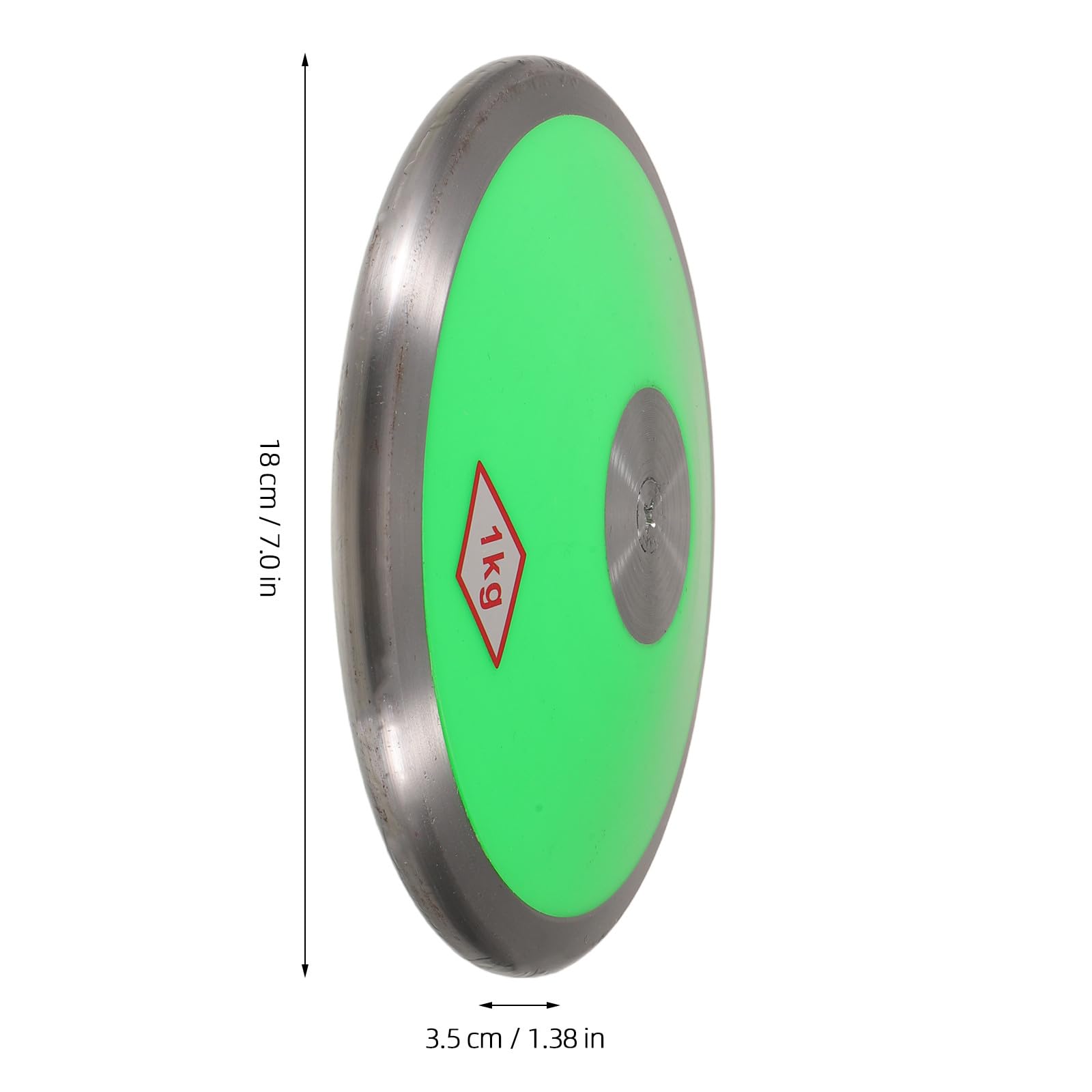 Veemoon Disco de goma de 1 kg para lanzamiento de atletismo escolar