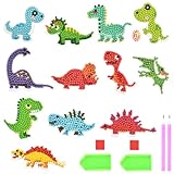 Material Seguro: el pintura de diamante para niños está hecho de material de resina respetuoso con el medio ambiente, que no es tóxico, no tiene olor ni se decolora. La decoración perfecta para pegar en los elementos que quieras decorar. Fácil de usar, elige el diamante del color correspondiente según el número y pégalo en la pegatina. Ideal para adultos, principiantes o niños.