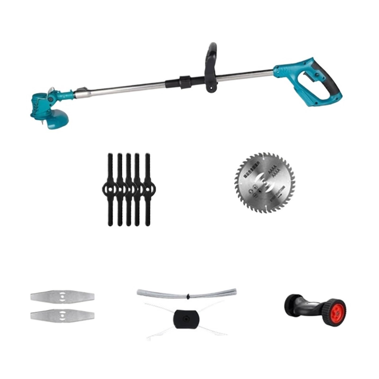 Cortadora De CéSped EléCtrica Cortadora De Césped Eléctrica De Mano De 1800 W, Cortadora De Setos Extensible, Cortadora De Césped For Jardín, Poda Y Corte FáCil De Usar(Without Battery Set)