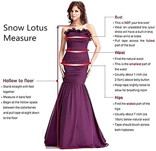 Snow Lotus - Abito da donna con perline a forma di...