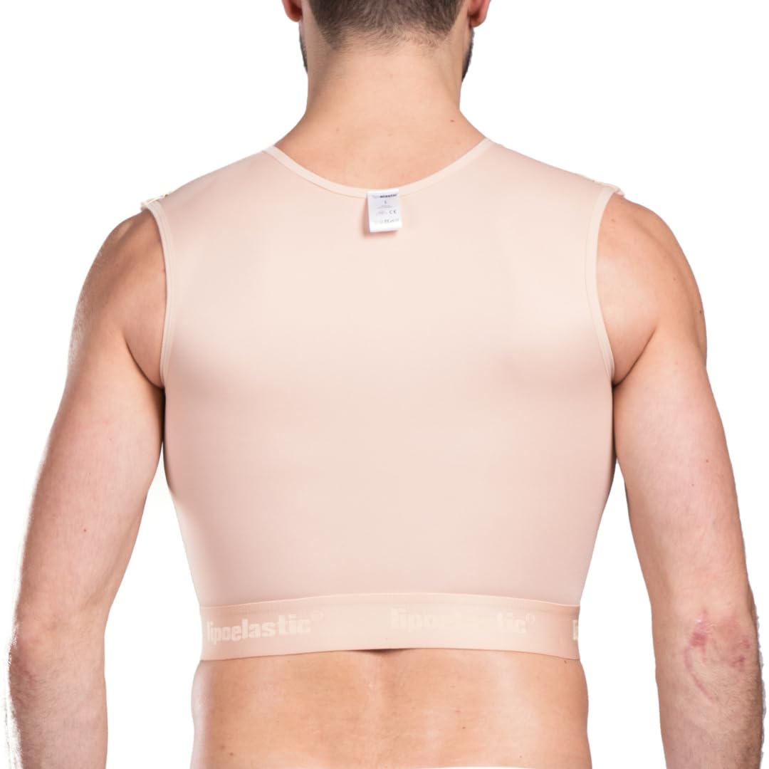 LIPOELASTIC® MTmS Comfort - Corpetto compressivo per ginecomastia e liposuzione della schiena e del torace