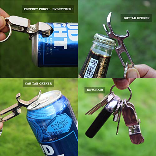 Sturdy Metal Beer Shotgun Tool Bottle Opener Keychain - Beer Bong Shotgunning Tool - Includes Sturdy Plastic Shotgun Tool - Great For Parties, Party Favors, Gift, Drinking Accessories #TOP2