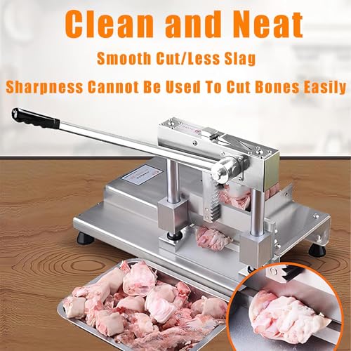 Sierra manual para huesos de acero inoxidable para un corte eficiente de chuletas de cerdo, trotones y costillas